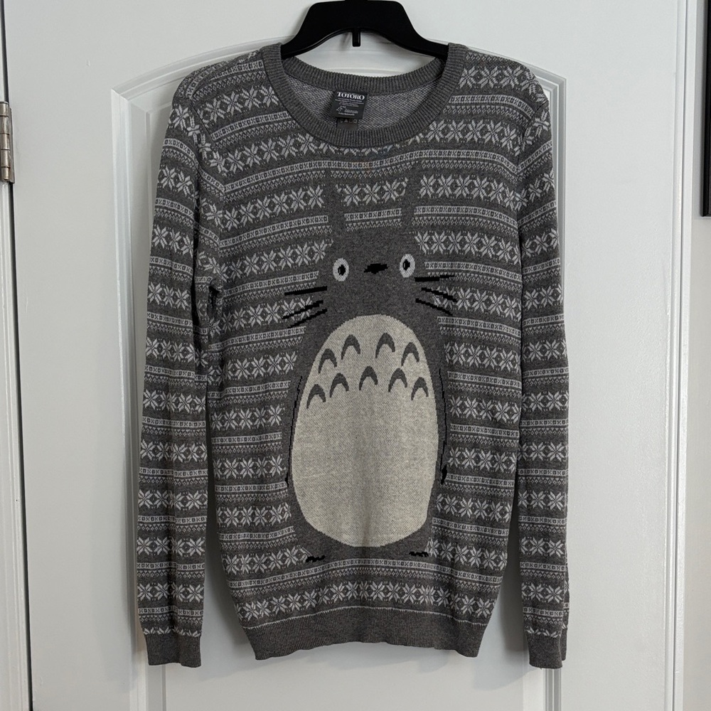 Her Universe Gray Totoro Crewneck Sweater